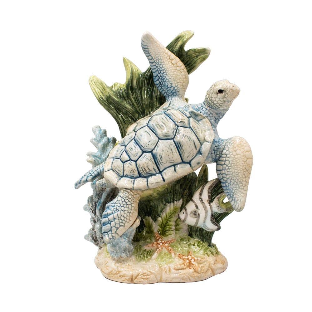Fitz And Floyd Coastal Home Sea Turtle Figurine 10.25 IN