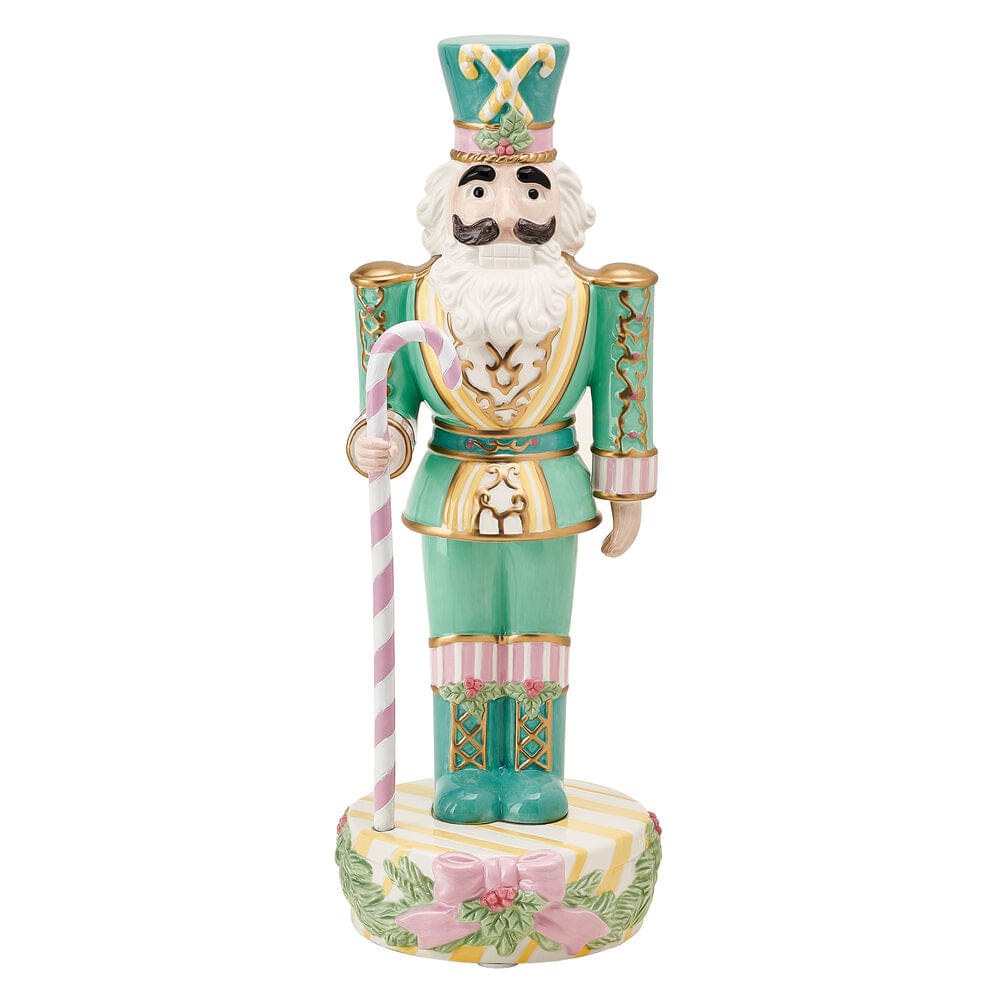 Fitz And Floyd Cotton Candy Soldier Holiday Nutcracker Figurine 17IN