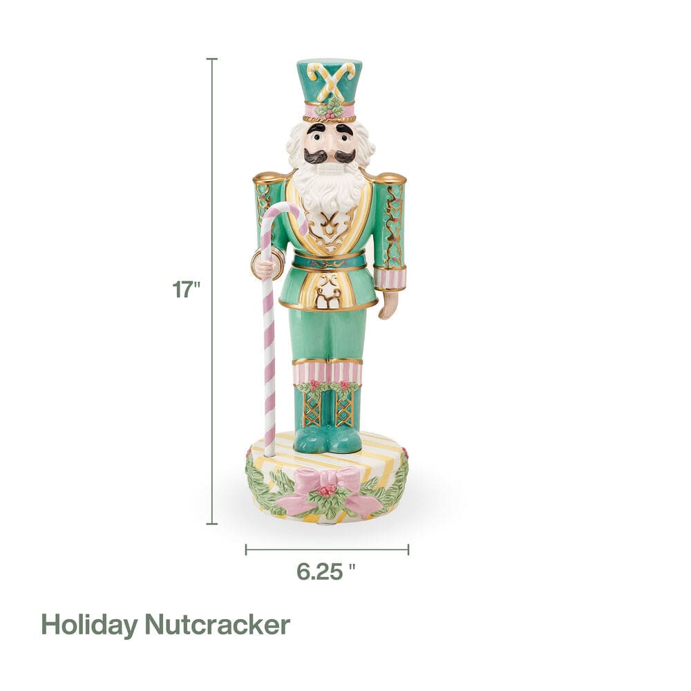 Fitz And Floyd Cotton Candy Soldier Holiday Nutcracker Figurine 17IN