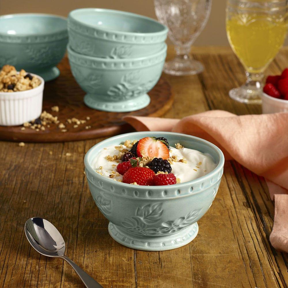 fitz and floyd English Garden Set of 4 Soup Cereal Bowls