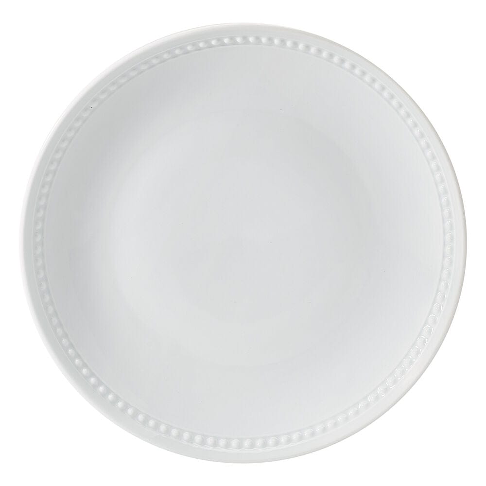 Fitz And Floyd Everyday White® Beaded Coupe Set Of 4 Dinner Plates