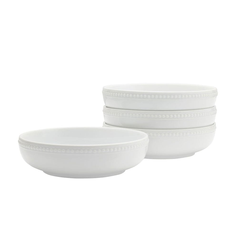 Fitz And Floyd Everyday White® Beaded Set Of 4 Dinner Bowls