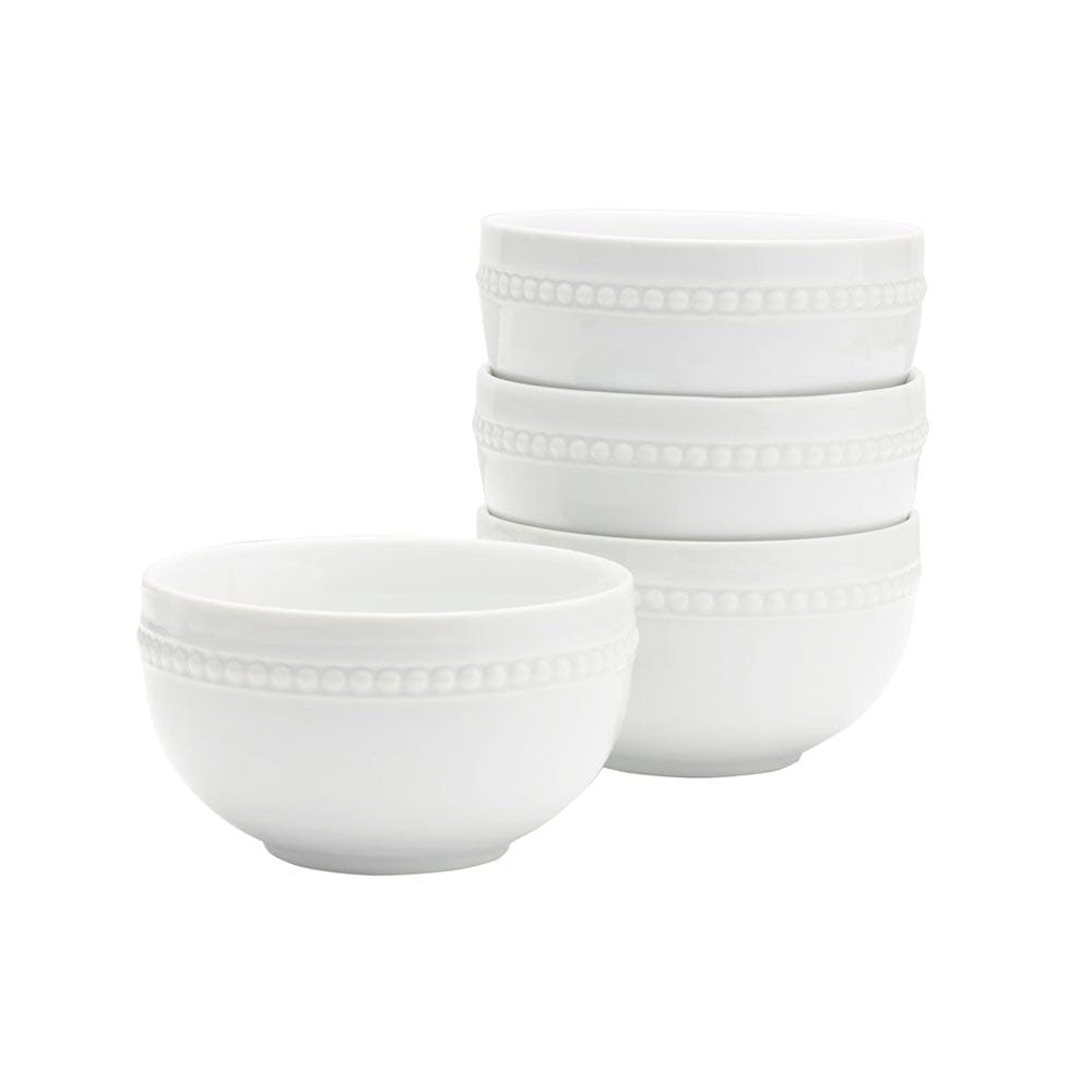 Fitz And Floyd Everyday White® Beaded Set Of 4 Fruit Bowls