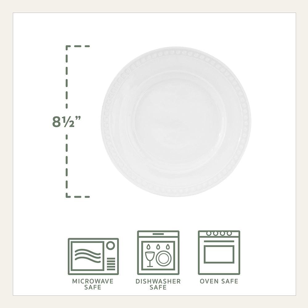 Fitz And Floyd Everyday White® Beaded Set Of 4 Salad Plates