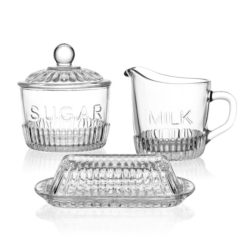 Fitz And Floyd Everyday White® Bistro Covered Butter Sugar And Creamer Hostess Set
