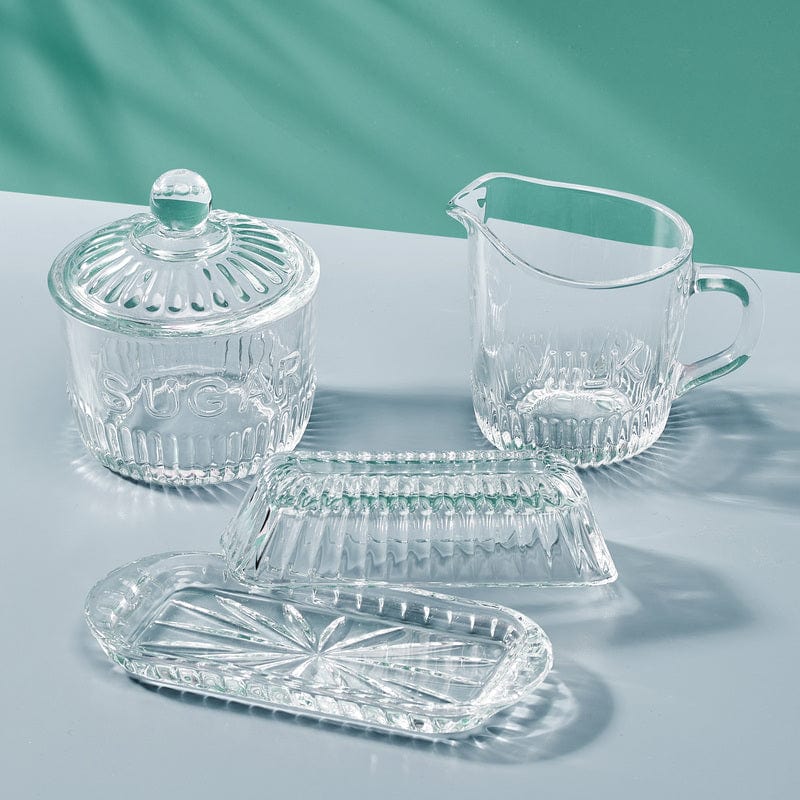 fitz and floyd Everyday White® Bistro Covered Butter Sugar and Creamer Hostess Set