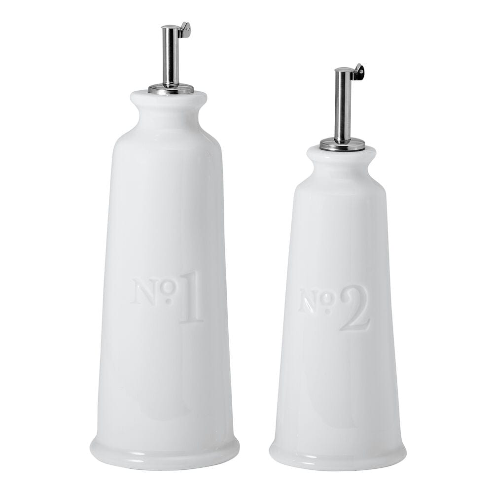 Fitz And Floyd Everyday White® Bistro Oil And Vinegar Bottle Set