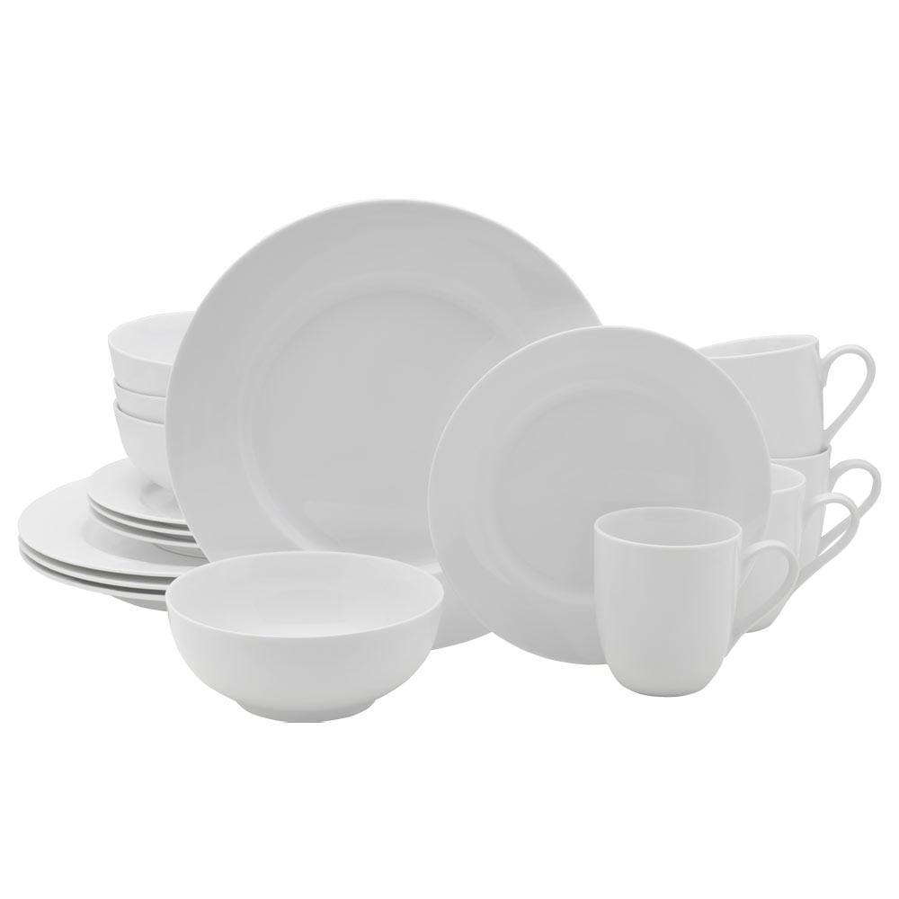Fitz And Floyd Everyday White® Classic Rim 16 Piece Dinnerware Set Service For 4