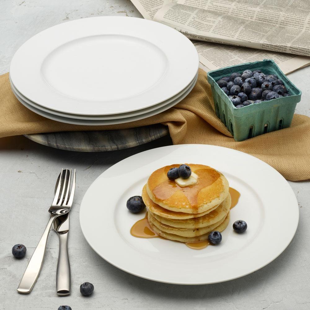 Fitz And Floyd Everyday White® Classic Rim Set Of 4 Dinner Plates