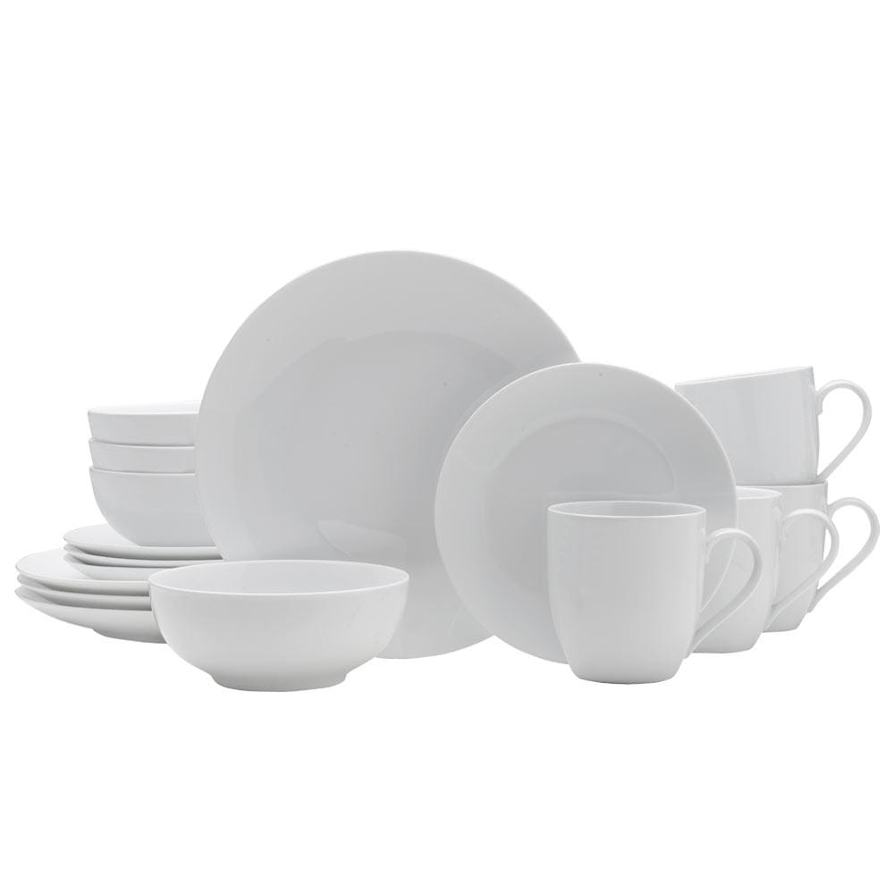 Fitz And Floyd Everyday White® Coupe 16 Piece Dinnerware Set Service For 4