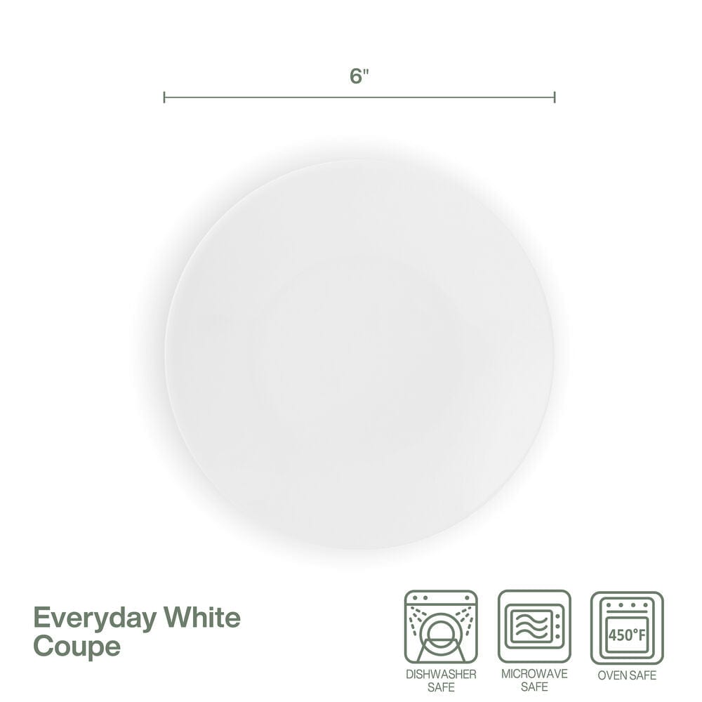 Fitz And Floyd Everyday White® Coupe Set Of 6 Appetizer Plates