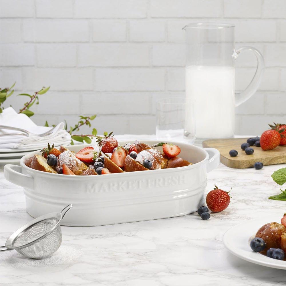 Fitz And Floyd Everyday White® Market Fresh Casserole Baker 13.25 IN