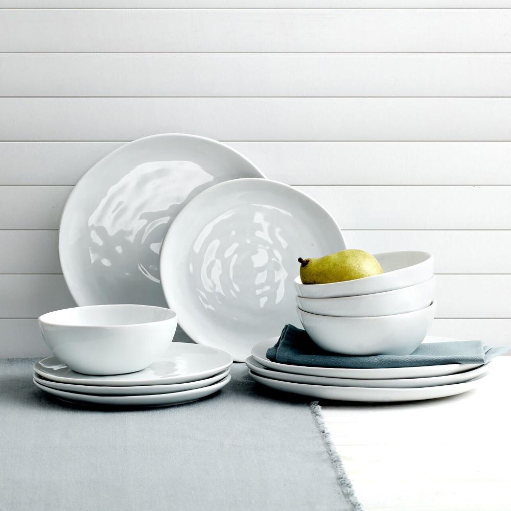 fitz and floyd Everyday White® Organic 12 Piece Dinnerware Set Service for 4