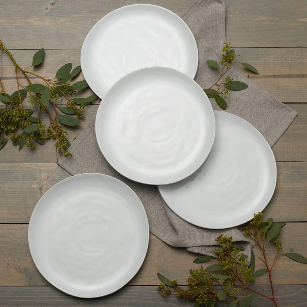 Fitz And Floyd Everyday White® Organic Set Of 4 Dinner Plates