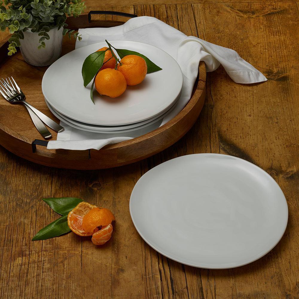fitz and floyd Everyday White® Organic Set of 4 Dinner Plates