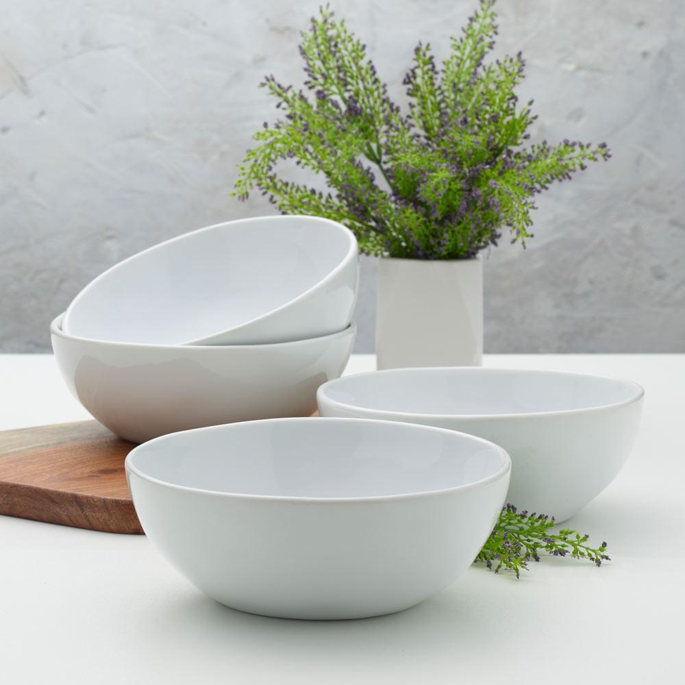 Fitz And Floyd Everyday White® Organic Set Of 4 Soup Cereal Bowls