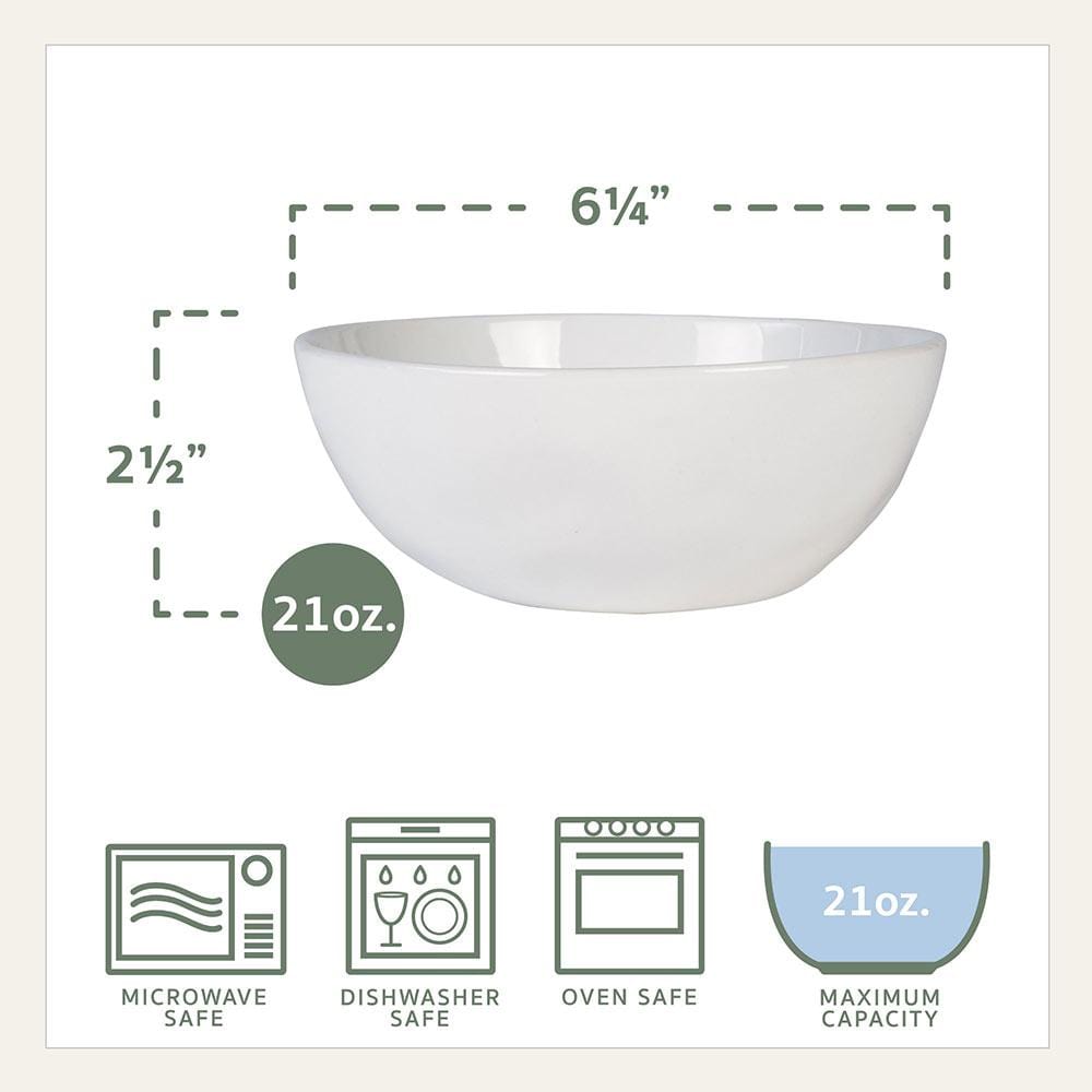 Fitz And Floyd Everyday White® Organic Set Of 4 Soup Cereal Bowls