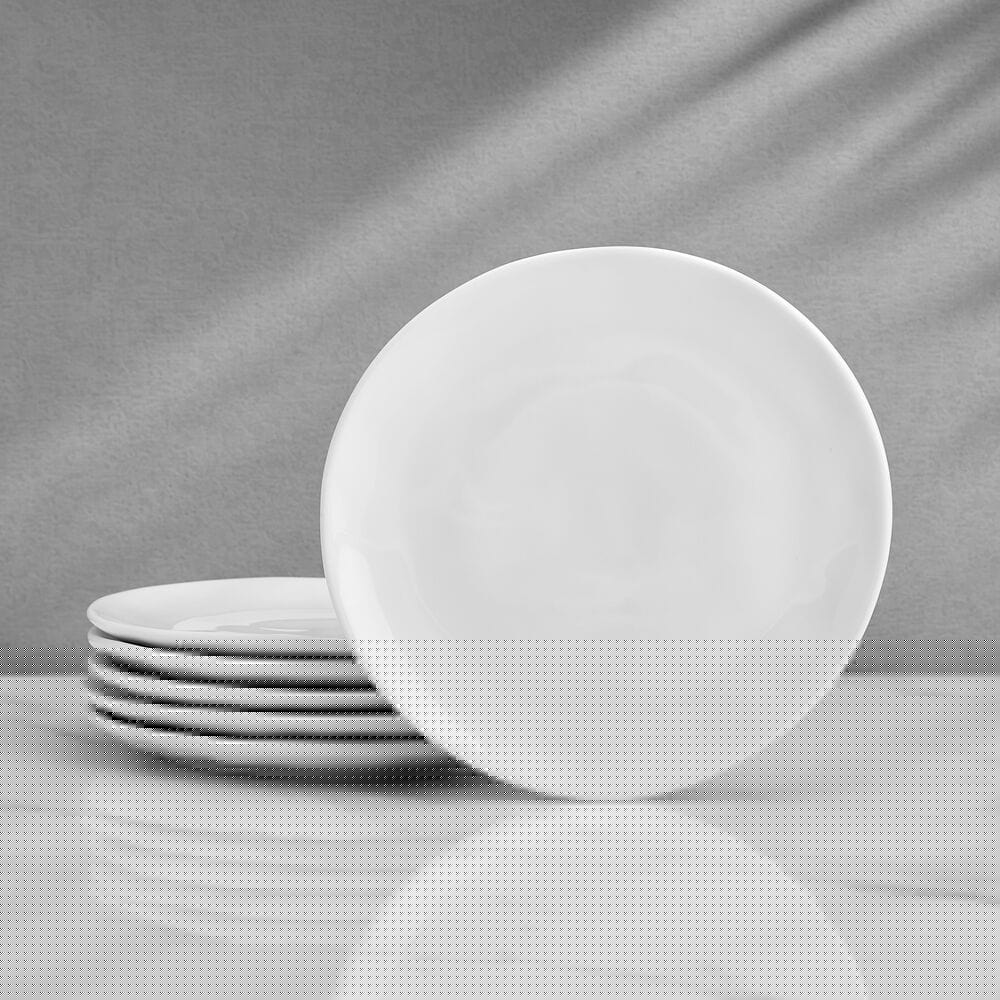 fitz and floyd Everyday White® Organic Set of 6 Appetizer Plates