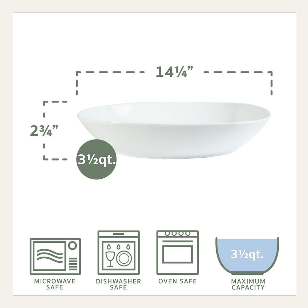 Fitz And Floyd Everyday White® Oval Serve Bowl 14.25 IN