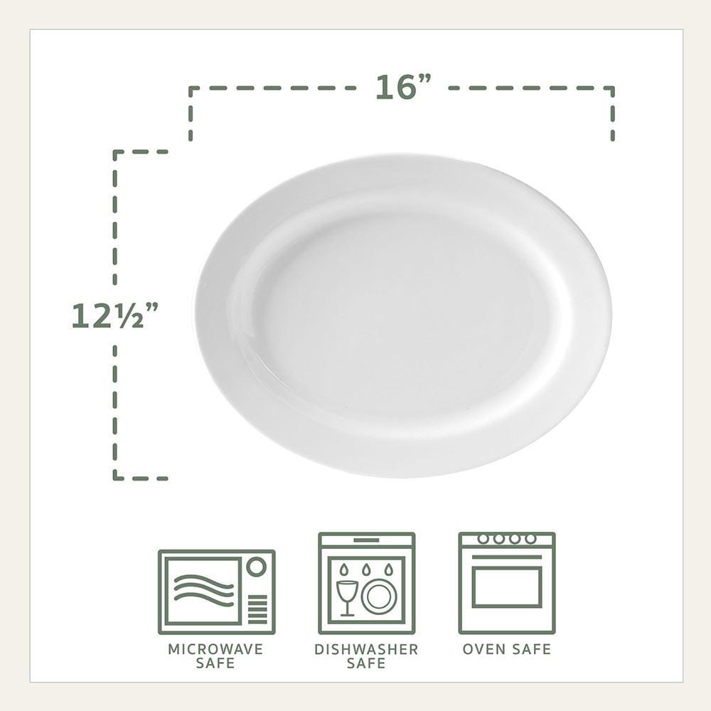 Fitz And Floyd Everyday White® Oval Serving Platter 16 IN