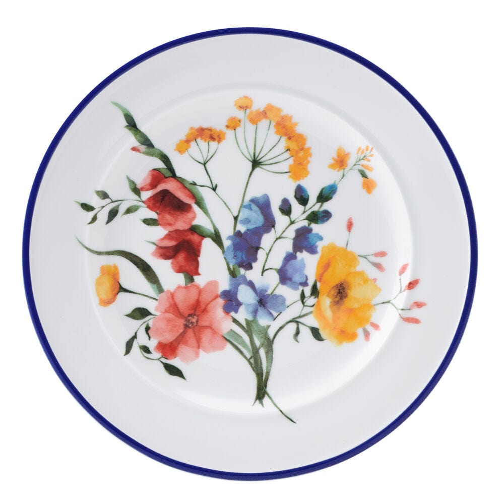 Fitz And Floyd Everyday White® Set Of 4 Bouquet Rim Salad Plates