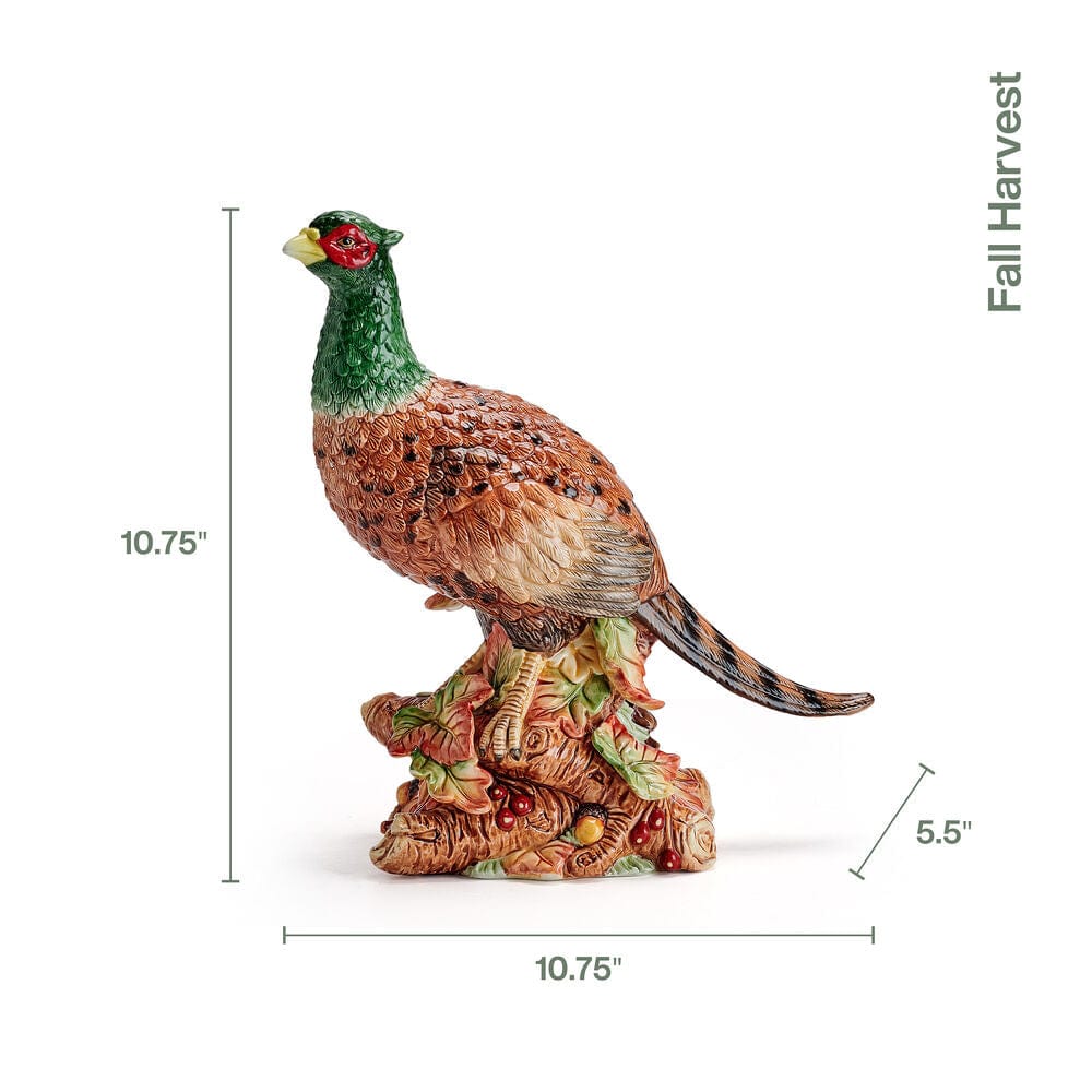 Fitz And Floyd Fall Harvest Pheasant Figurine 10.75 IN