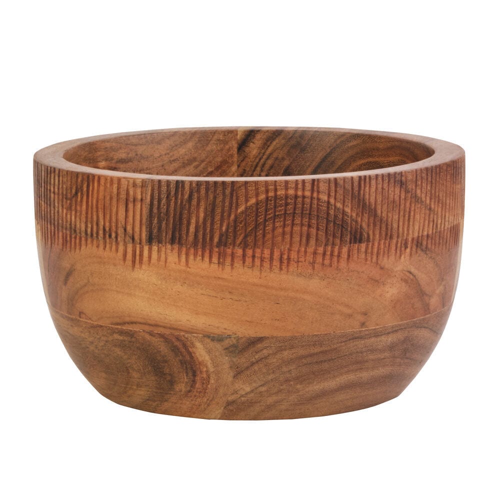 Fitz And Floyd Caleb Acacia Wood Serve Bowl 7 IN