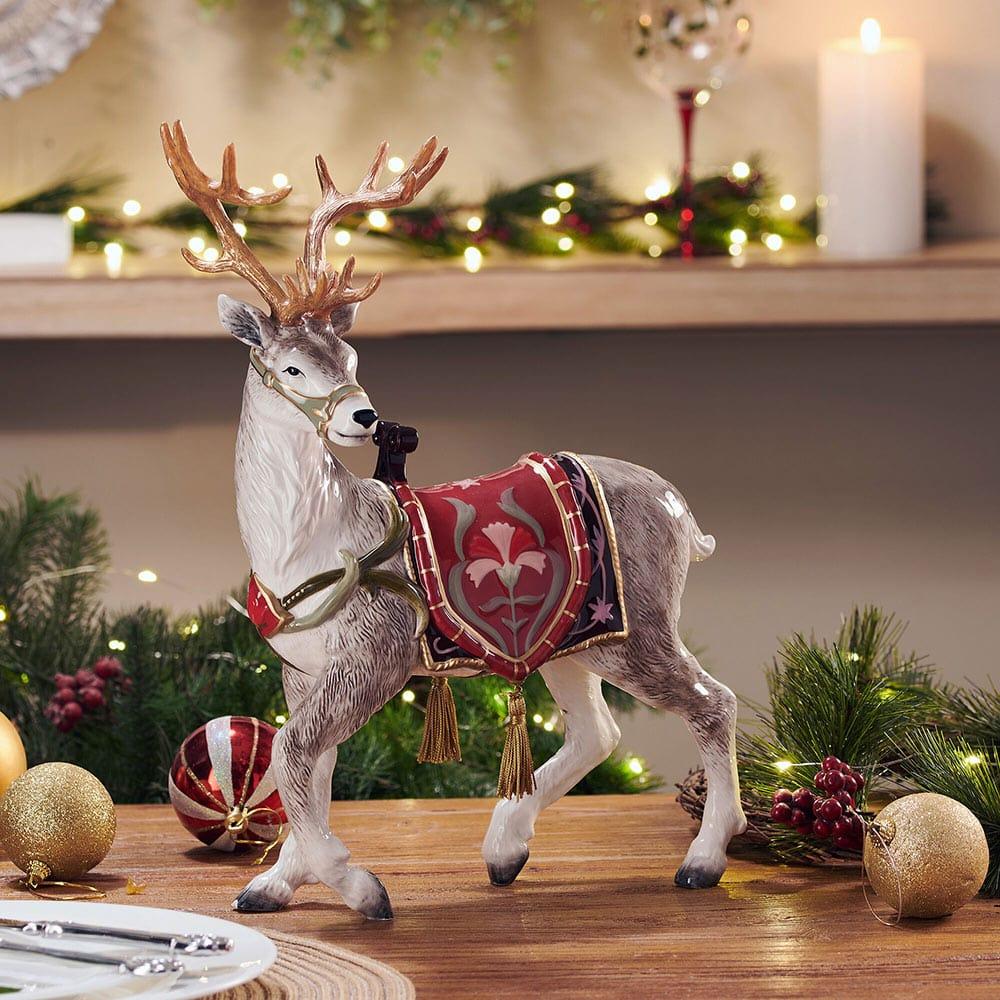 fitz and floyd Chalet Deer Figurine 14.75 IN