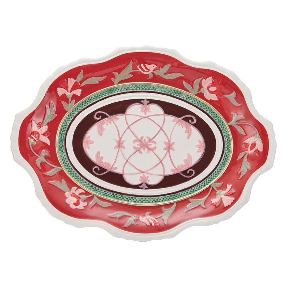 Fitz And Floyd Chalet Oval Platter 17 IN
