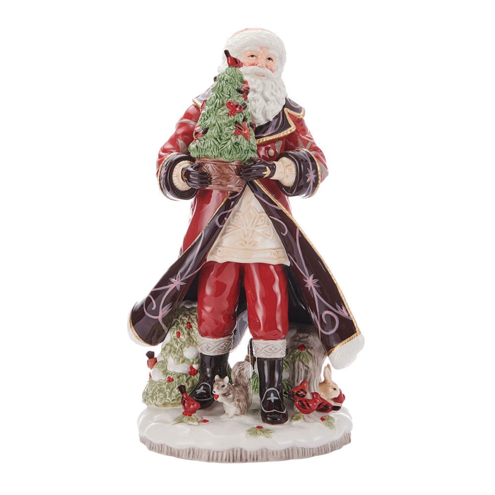 Fitz And Floyd Chalet Santa Figurine 19.5 IN