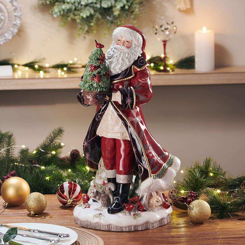 fitz and floyd Chalet Santa Figurine 19.5 IN