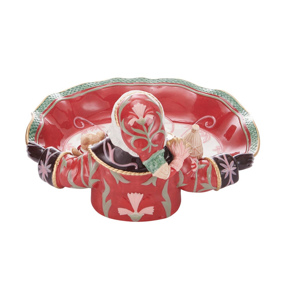 Fitz And Floyd Chalet Santa Serving Bowl 1 QT