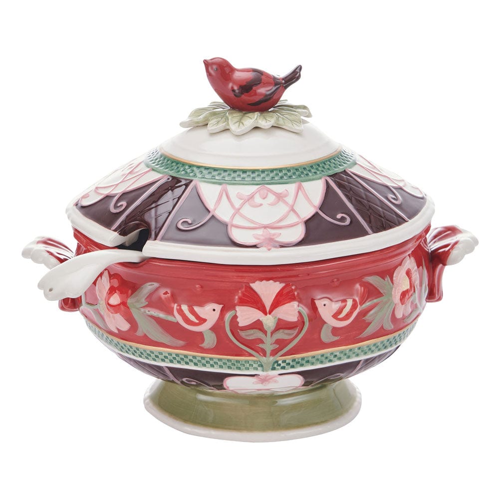Fitz And Floyd Chalet Soup Tureen With Ladle 3 QT