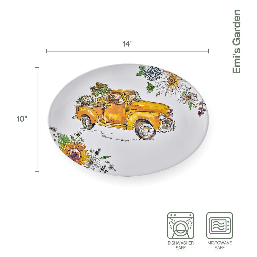 Fitz And Floyd Emi's Garden Platter 14 IN