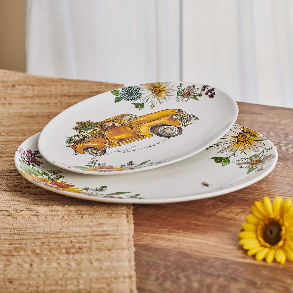 Fitz And Floyd Emi's Garden Platter 16 IN