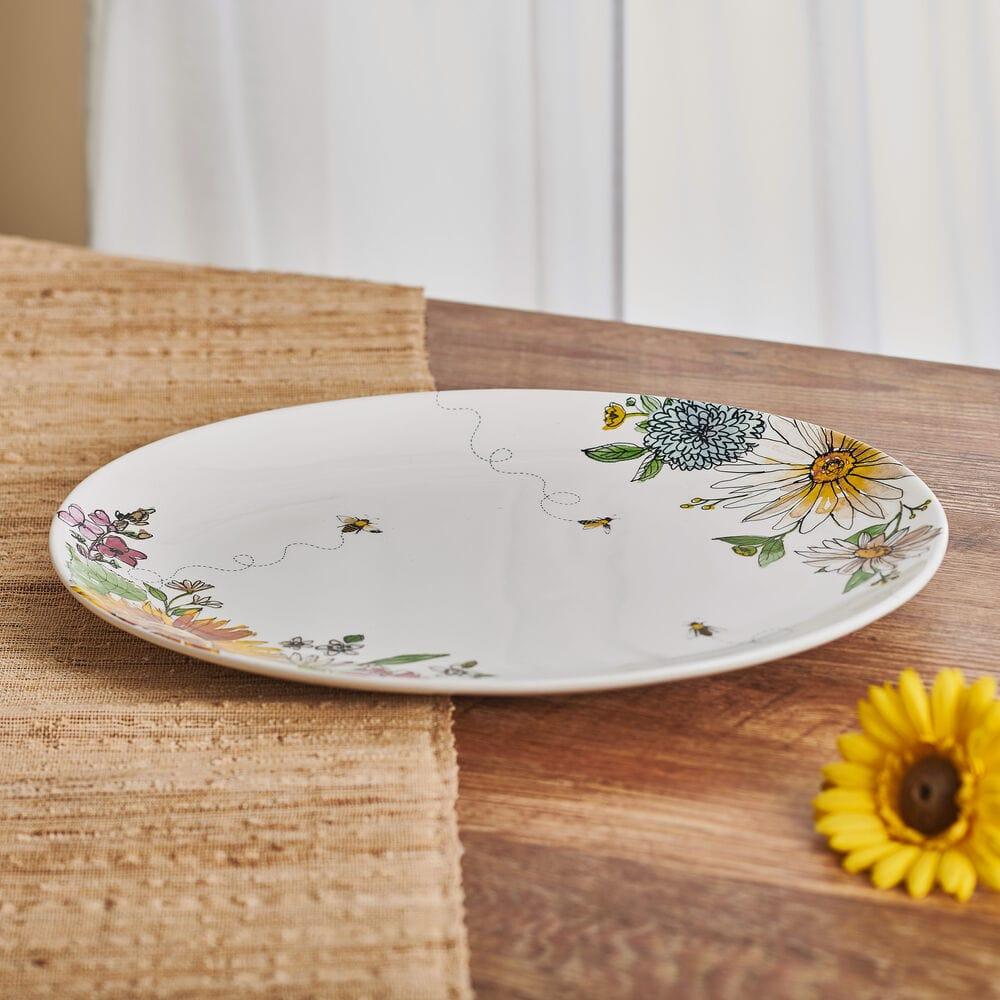 fitz and floyd Emi's Garden Platter 16 IN