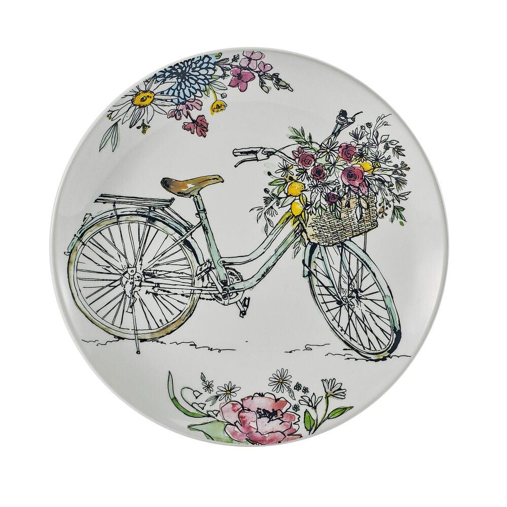 Fitz And Floyd Emi's Garden Set Of 4 Salad Plates