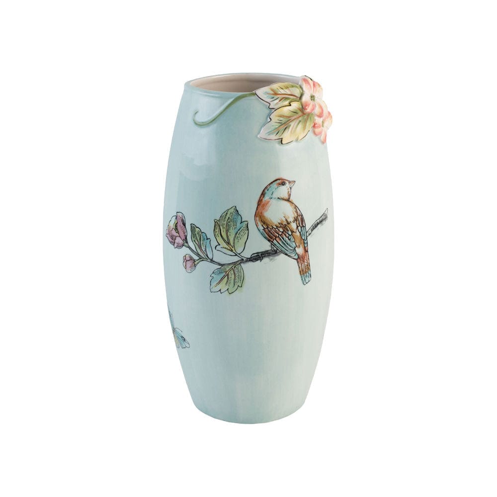 Fitz And Floyd English Garden Vase 10.25 IN