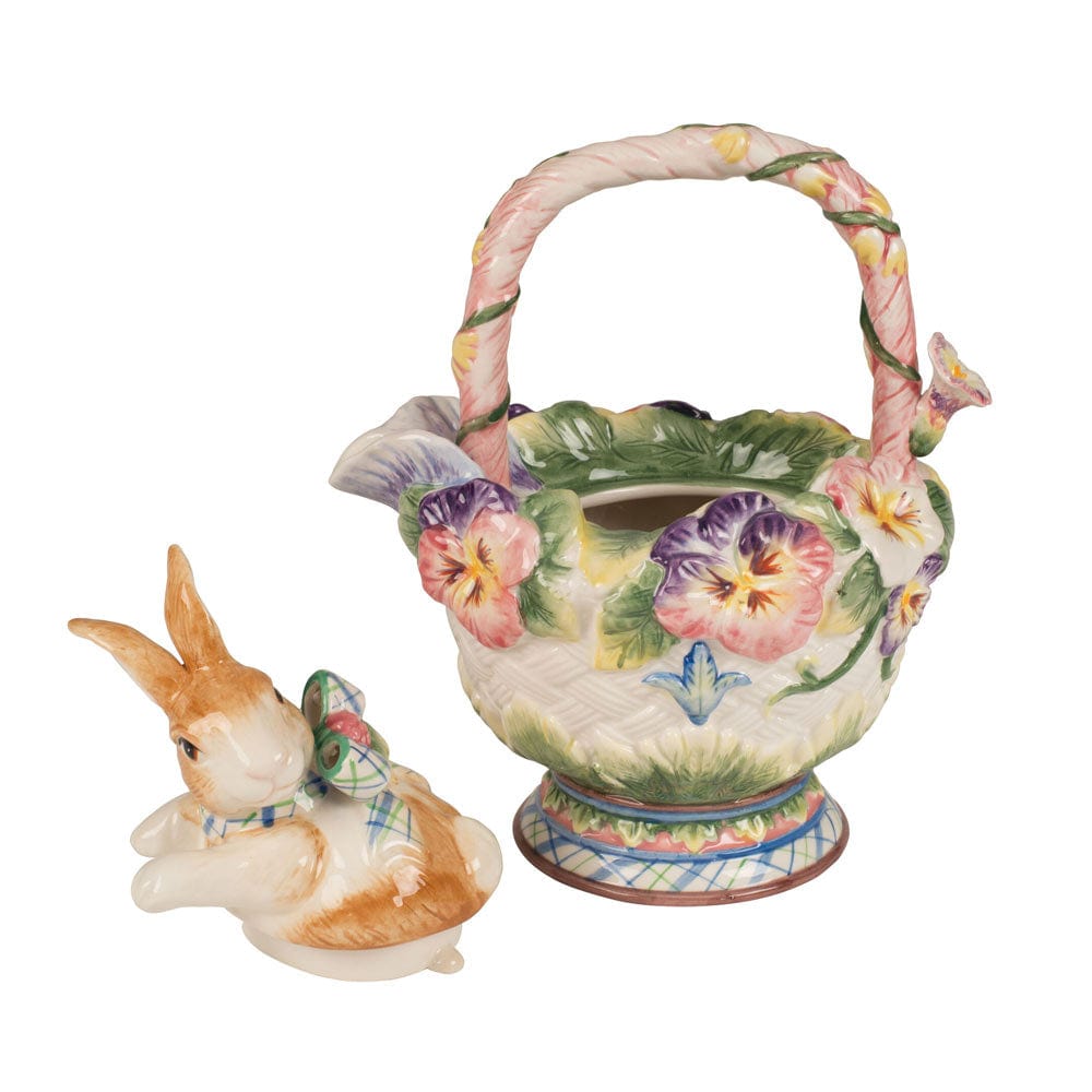 Fitz And Floyd Halcyon Rabbit Teapot