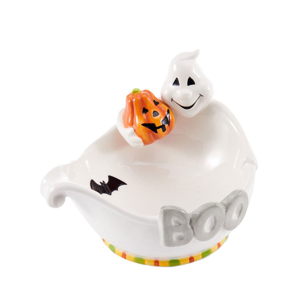 Fitz And Floyd Halloween Boo Ghost Candy Bowl