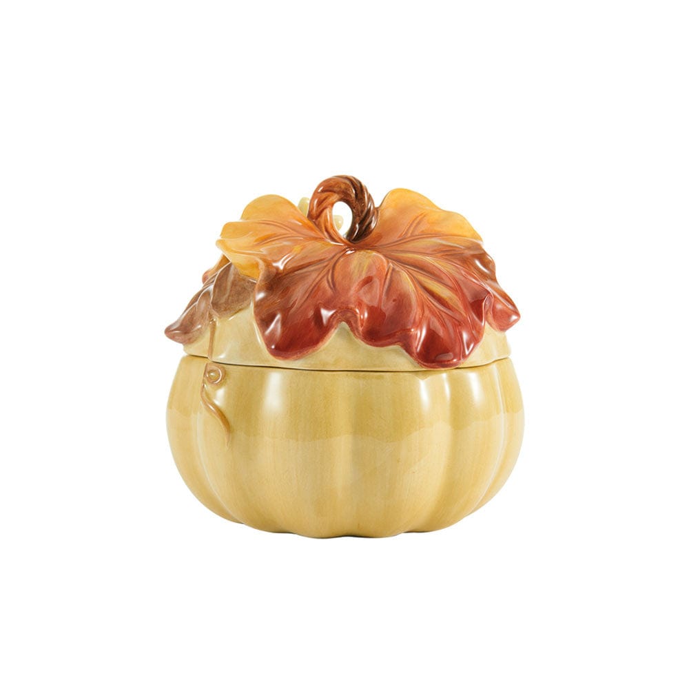 Fitz And Floyd Harvest Pumpkin Soup Bowl With Lid