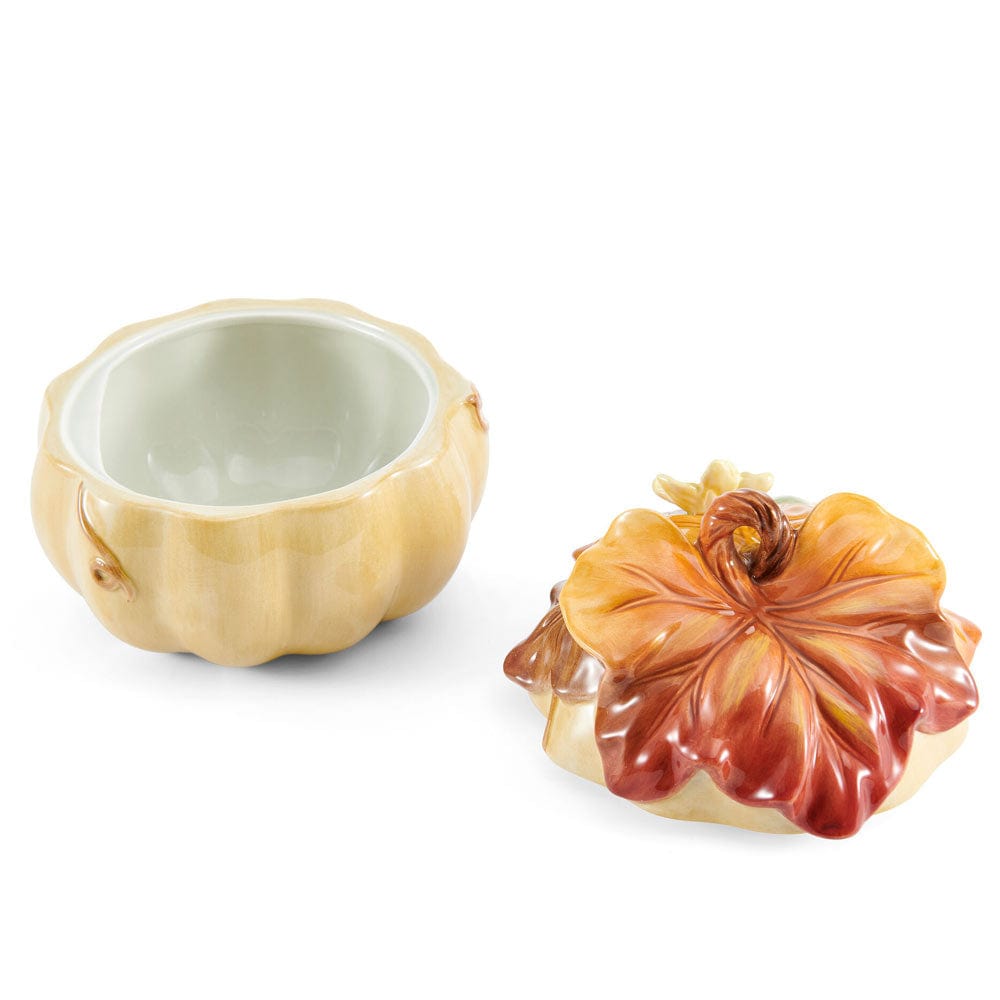 Fitz And Floyd Harvest Pumpkin Soup Bowl With Lid