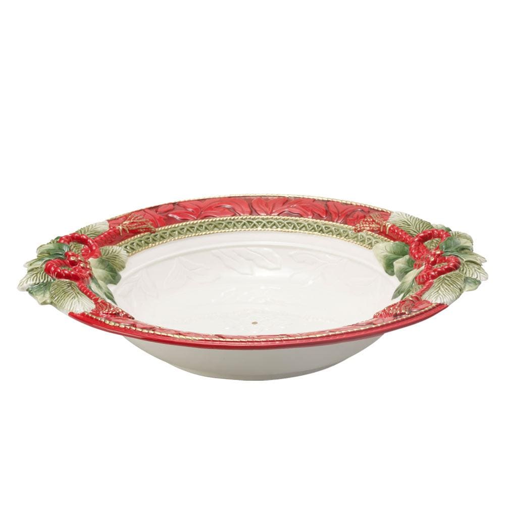 Fitz And Floyd Holiday Home Large Serve Bowl