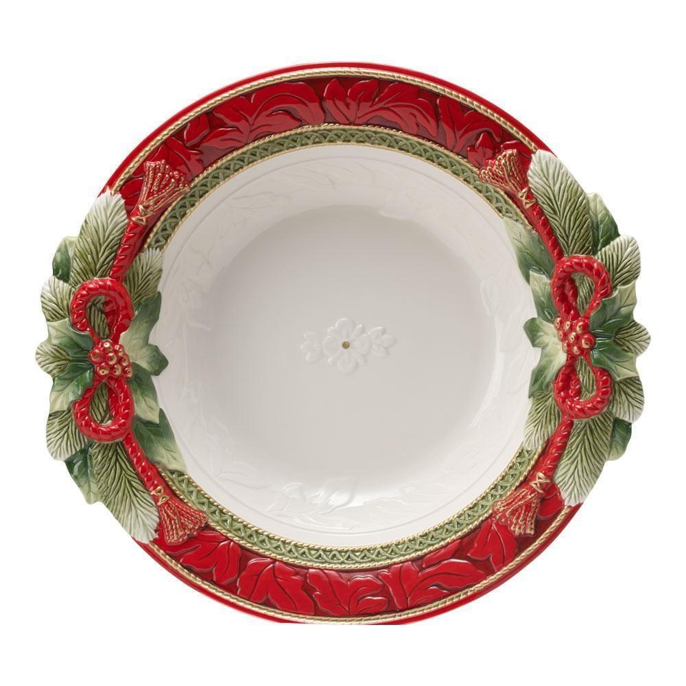 Fitz And Floyd Holiday Home Large Serve Bowl