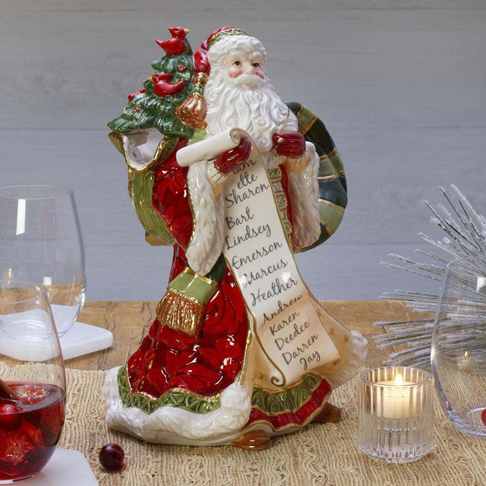 Fitz And Floyd Holiday Home Santa Pitcher