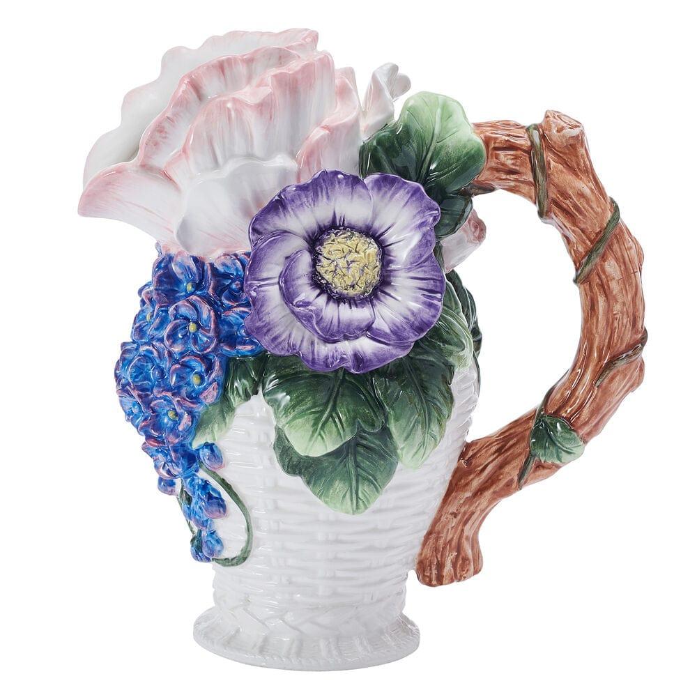 Fitz And Floyd Jardin Bouquet Flower Pitcher Vase