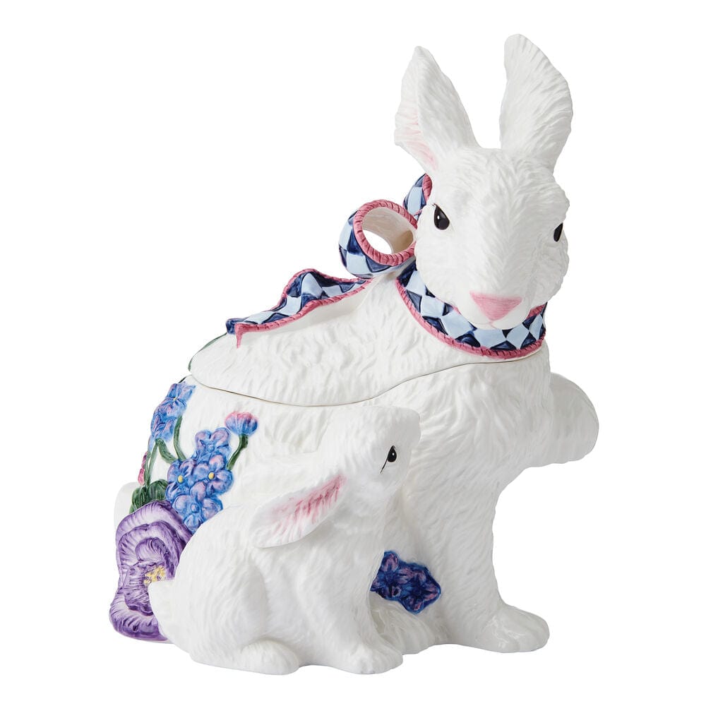 Fitz And Floyd Jardin Rabbit Cookie Jar Figurine
