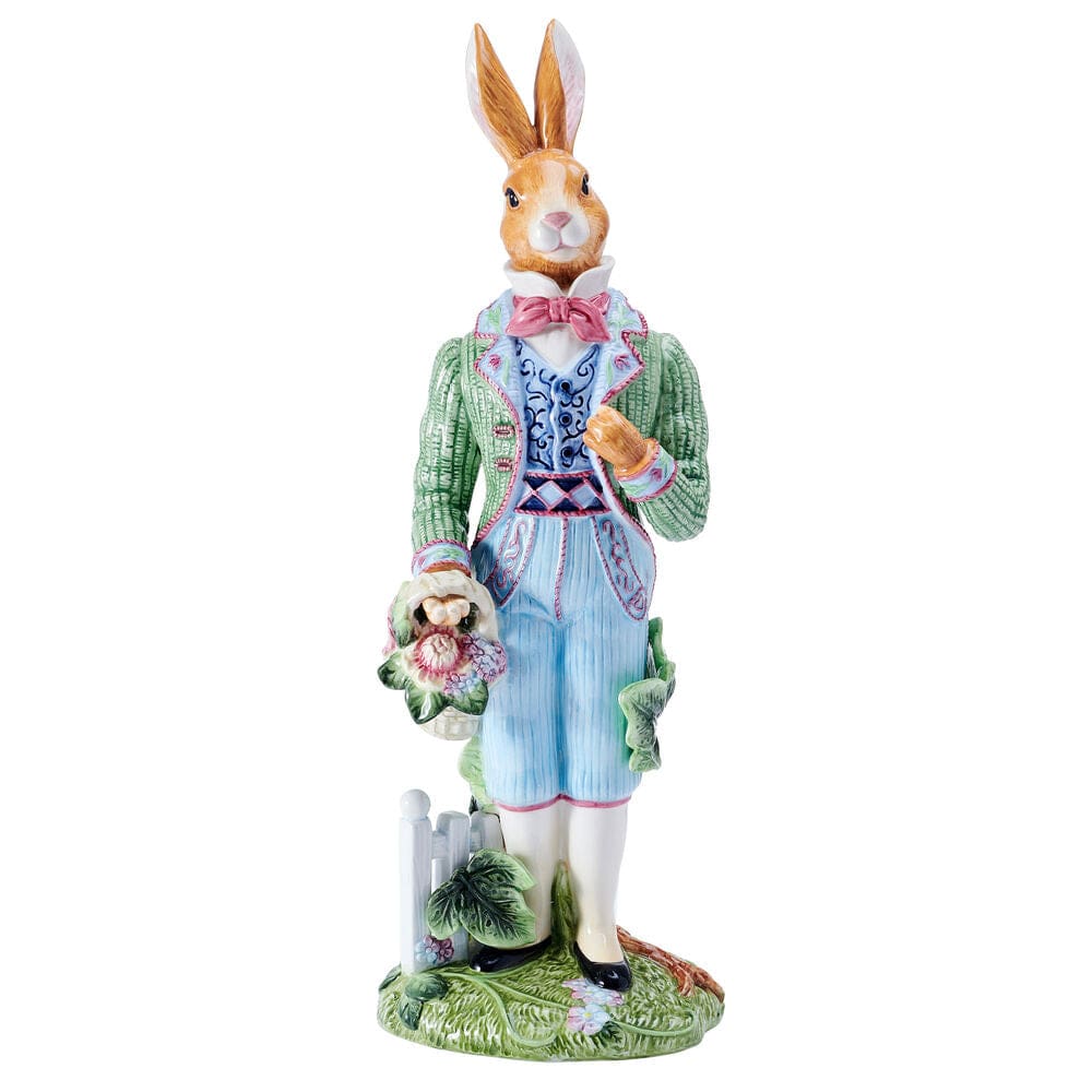 Fitz And Floyd Jardin Rabbit Male Figurine 16 IN