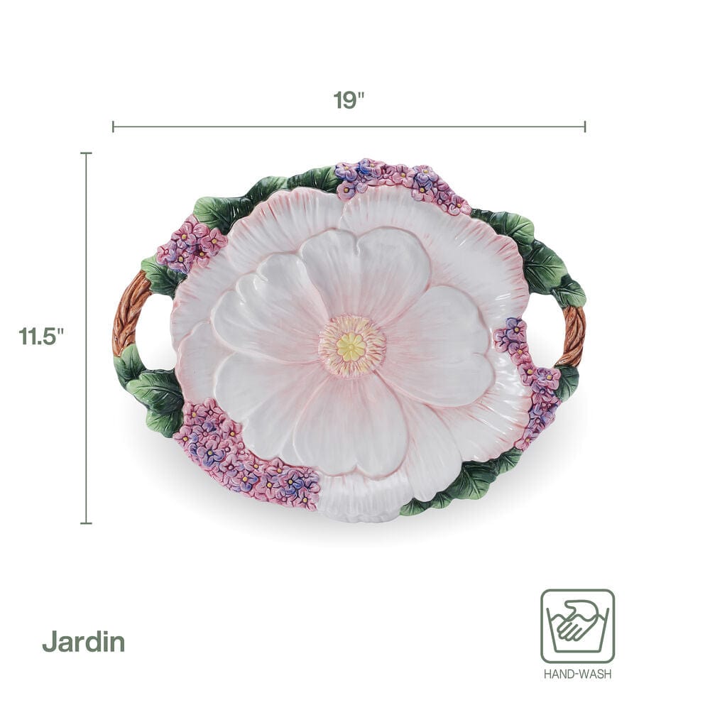 Fitz And Floyd Jardin Serving Platter 19IN