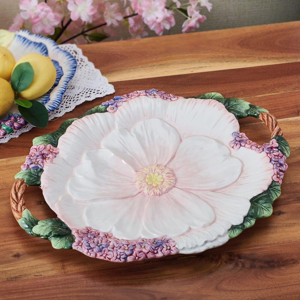 fitz and floyd Jardin Serving Platter 19IN